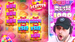 MY BIGGEST PRAGMATIC MULTI HIT doing SUPER BONUSES on SUGAR RUSH 1000 Bonus Buys [upl. by Niwle]