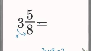 Nombre fractionnaire en fraction [upl. by Eirol]