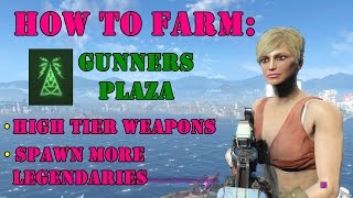 Fallout 4 How To Farm Gunners Plaza  Get More Legendary Spawns [upl. by Iur]