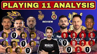 Decoding KKR and RCB Strongest Playing 11 2024  KKR Squad Review  RCB Squad Review  Five Sportz [upl. by Perlie]