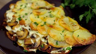 Besser als Bratkartoffeln Ein einfaches und leckeres Rezept für Kartoffeln mit Pilzen im Ofen [upl. by Carlotta237]