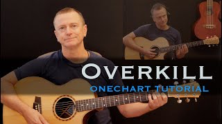 Overkill Colin Hay Men at Work guitar tutorial lesson free tab [upl. by Kravits]