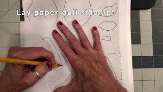 HOW TO TRACE PATTERNS ON FREEZER PAPER [upl. by Ahsienek]