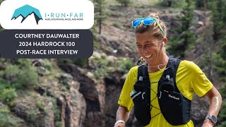 Courtney Dauwalter 2024 Hardrock 100 Champion Interview [upl. by Scholz]