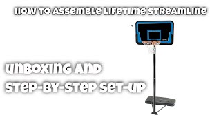 How to assemble a Lifetime Portable Streamline Basketball System [upl. by Doownel]