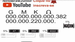 Leitura Resistor SMD Vídeo 23 [upl. by Ahsekyw]