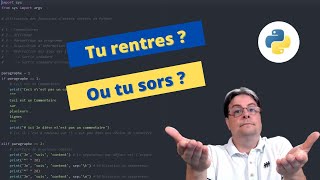 Programmation Python  Gestion des entrées  sorties [upl. by Lauryn488]