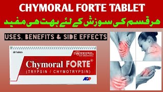 Chymoral forte tablet uses in urduTrypsinchymotrypsin uses side effects and Dosage [upl. by Yerffej]