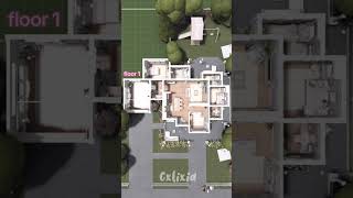 bloxburg house layout 4 bedroom 4 bathroom shorts bloxburg bloxburgbuild roblox bloxburghouse [upl. by Anitsyrhk308]