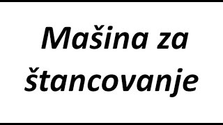 Mašina za štancovanje kartona i papira [upl. by Rosecan]