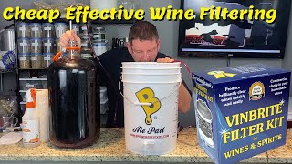 Filter and Bottle Red Wine  Plus how to cork with floor corker [upl. by Deyes]