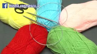 TRICOTAT  Tutorial 1  Notiuni baza Fata si Dos Knitting amp Crochet  Basics [upl. by Fachini]