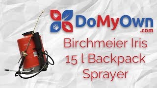 Birchmeier Iris 15L 4 Gallon Backpack Sprayer [upl. by Divadnhoj171]