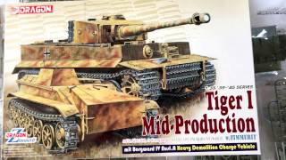 In box  Dragon 6866 Tiger I wZimmerit mit Borgward IV Heavy Demolition Charge Vehicle [upl. by Ermine]