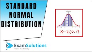 Standard Normal Distribution ZN01  Calculating Probabilities  ExamSolutions [upl. by Neyuq160]