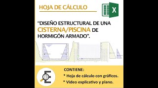 Diseño estructural de PiscinaCisternas de hormigón armado [upl. by Guenna]