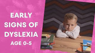 Early Symptoms of Dyslexia Ages 05 [upl. by Annatnas]