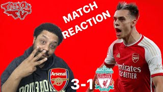 Arsenal 31 Liverpool  Troopz Match Reaction  JORGINHO BOSSED THE MIDFIELD [upl. by Giardap]