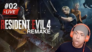 THIS GAME IS GETTING CRAZY RESIDENT EVIL 4 REMAKE LIVE 02 [upl. by Lilac]