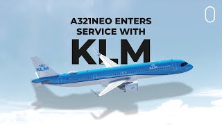 KLM Commences Flights With Its 1st Airbus A321neo [upl. by Betteanne103]