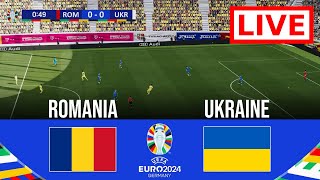 🔴 LIVE Romania vs Ukraine  UEFA CUP EURO 2024  Live match today [upl. by Iorgos656]