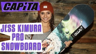 2018 Capita Jess Kimura Pro Snowboard  Review  TheHousecom [upl. by Ahsart]