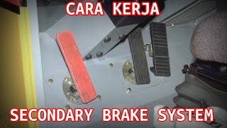 CARA KERJA SECONDARY BRAKE SYSTEM EMERGENCY BRAKE [upl. by Duvall]