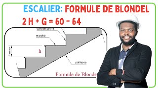 COMMENT CALCULER LA FORMULE DE BLONDEL POUR ESCALIER [upl. by Deerdre951]