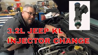 Replacing A Bad Fuel Injector In A 2015 Jeep Cherokee KL [upl. by Dorothi567]