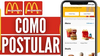 Como Postular A Mcdonalds  Cómo Aplicar Para Trabajar En Mcdonalds 2024 [upl. by Anelis]