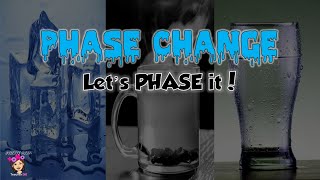 PHASE CHANGE  EVPORATION  CONDENSATION  MELTING  FREEZING  SUBLIMATION  DEPOSITION  MATTER [upl. by Derk578]