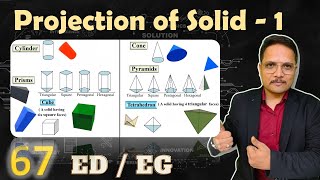 1 Projection of Solid Basics Drawing Process amp Solved Example Explained [upl. by Loar768]