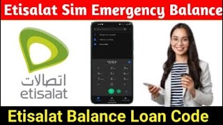 Etisalat Sim Emergency Balance Chack Code 2023  Dubai  UAE Sim update amp Offer etisalat internet [upl. by Aiello]