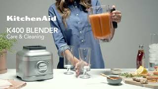 How to clean and care KitchenAid K400 blender  KitchenAid UK [upl. by Arraeic]