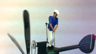 Male golfer Whirligig [upl. by Harras]