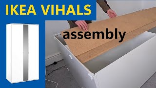 Ikea Vihals wardrobe assembly [upl. by Clercq]