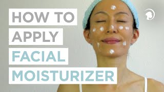 How To Apply Facial Moisturizer CORRECTLY 🧖‍♀️ [upl. by Ahsemo918]