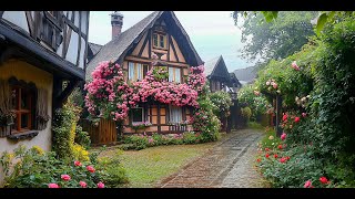 Gengenbach Germany walk in the rain 4K 60fps  Most beautiful German village [upl. by Afatsum236]