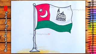 samastha flag drawing [upl. by Enatan]