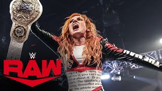 FULL MATCH Becky Lynch wins the Women’s World Title Battle Royal Raw highlights April 22 2024 [upl. by Prestige510]