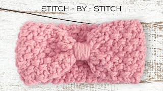 How to Crochet a Headband for Beginners  Lion Brand Wool Ease Thick amp Quick Super Bulky 6 Yarn [upl. by Adrea29]