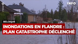 Inondations en Belgique  plan catastrophe déclenché sur une partie du nord du pays  RTBF Info [upl. by Till]