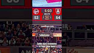 Caitlin Clark electrifies the arena with 14 point comeback win caitlinclark wnba basketball [upl. by Amil]