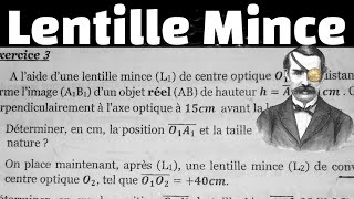 Exerciece Lentille Mince  Examen 2017 [upl. by Norga]