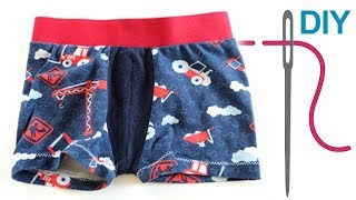 Unterhose nähen für Anfänger – DIY Boxershorts quotTomkequot für Kinder und Männer [upl. by Ahsekal186]