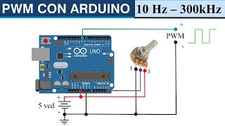 PWM con Arduino  ¡Muy Fácil  10 Hz hasta 300 kHz [upl. by Genny700]