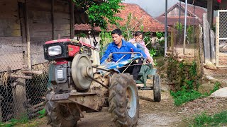 The Process of Moving Fruit Trees to Plant on the Farm Buying a New Tractor  Family Farm [upl. by Nairim952]