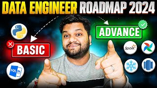 Data Engineer COMPLETE ROADMAP  2024 🔥 Basic ➡️ Advance [upl. by Nnayecats]