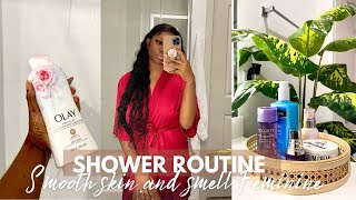 MY SHOWER AND HYGIENE ROUTINEFEMININE HYGIENECLEAR SKINampSMELL DELICIOUS [upl. by Wiatt]