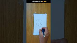 Easy fish drawing shorts art drawing trending shortsfeed youtubeshorts diy easy [upl. by Silrak]